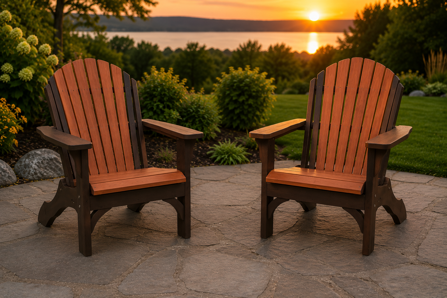 Premium Adirondack Chair Pair